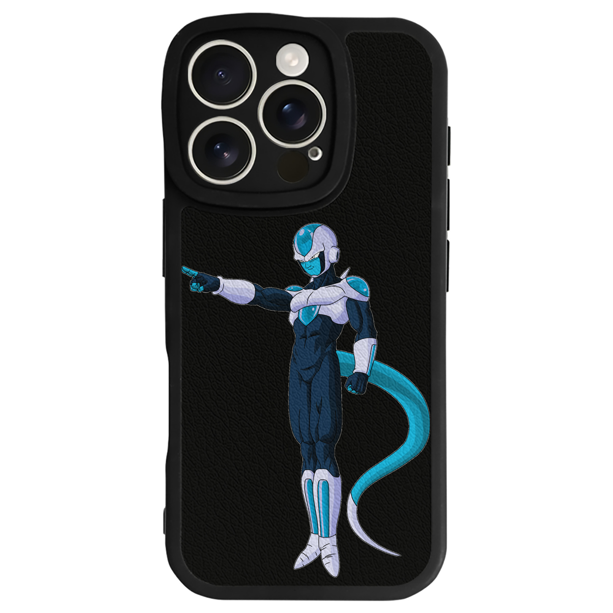 （画像用） ドラゴンボール フリーザ DRAGON BALL Frieza 【iPhone 16シリーズ対応】シリコンスマホケース（レザー調） 材質：シリコン